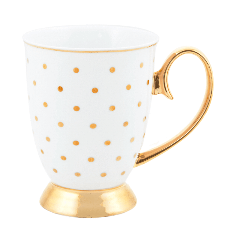 Cristina Re - Mug - Polka Gold Ivory