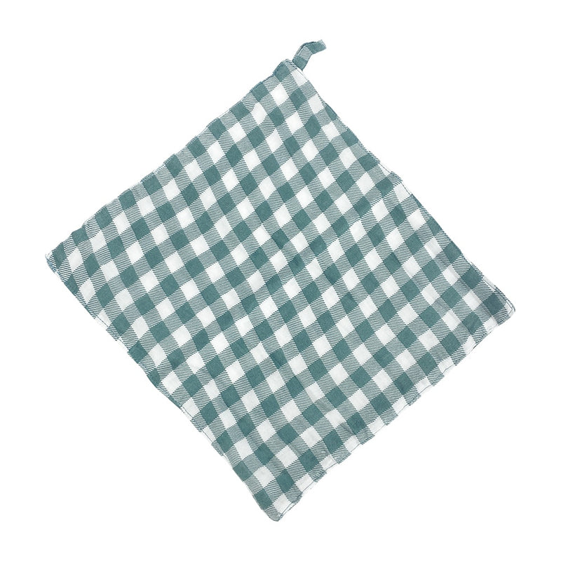 Annabel Trends - Muslin Wash Cloths 3pc - Gingham Olive