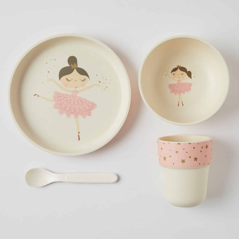 Jiggle & Giggle-Novelty Bamboo 4pc Dinner Sets 2 Asst Designs