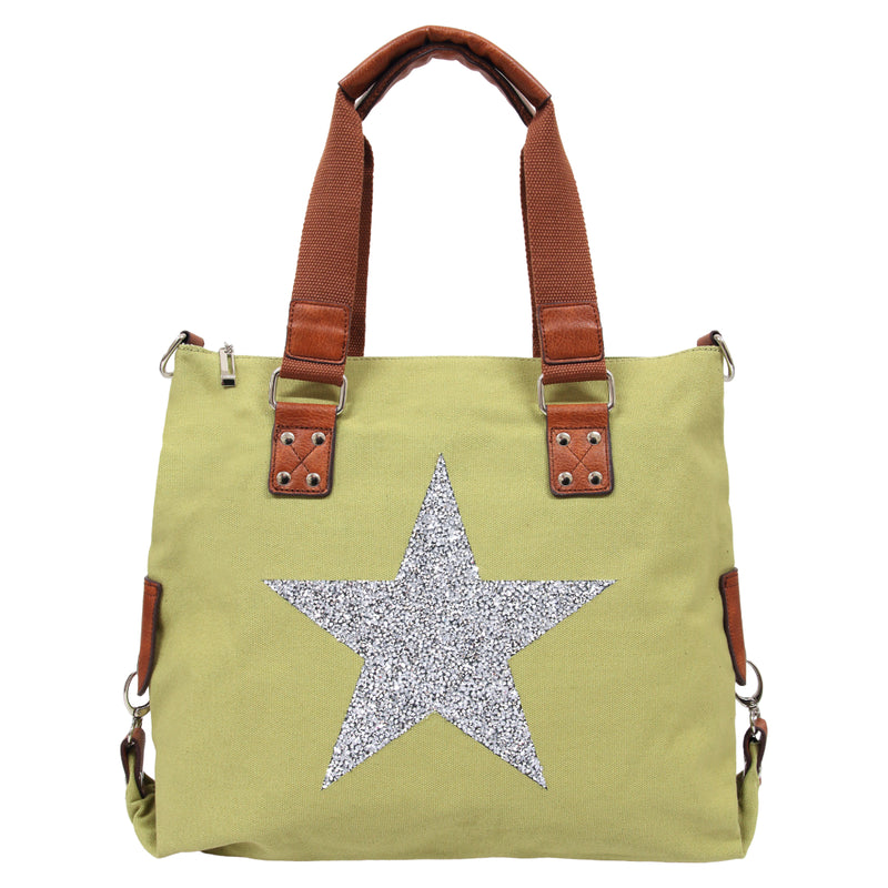 Sassy Duck - New Star Power Tote - Laguna Green