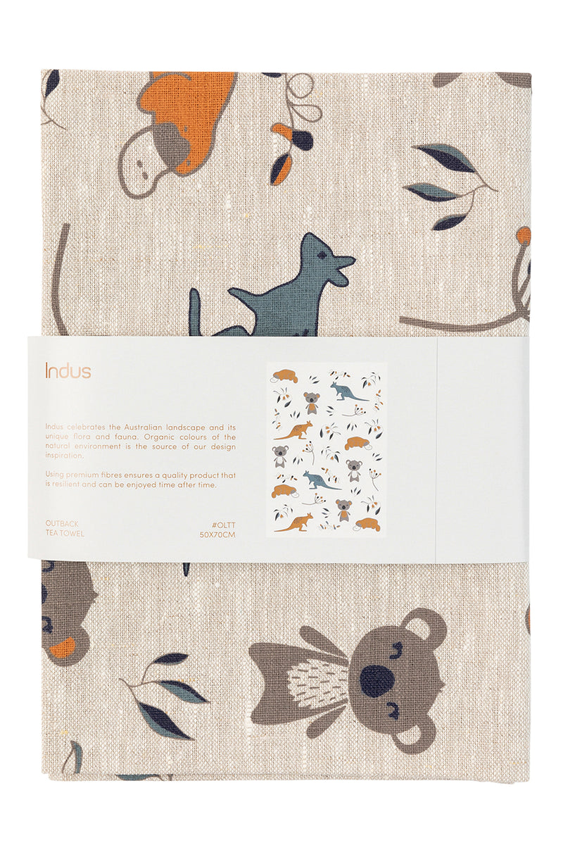 Indus - Outback Linen Tea Towel