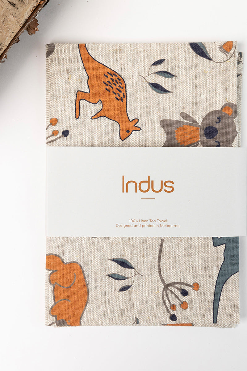 Indus - Outback Linen Tea Towel