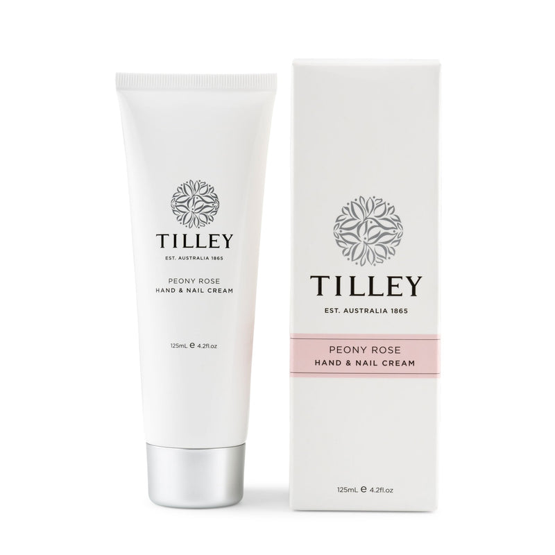Tilley -  Deluxe Hand & Nail Cream - Peony Rose 125ml