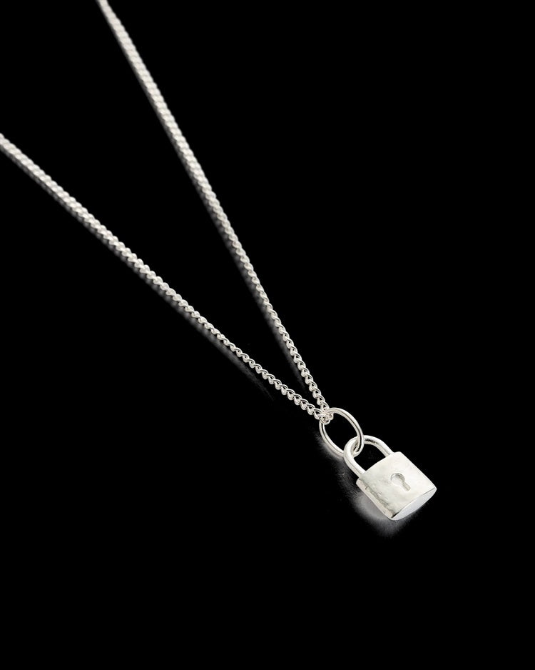 Kirstin Ash - Petite Lock Necklace - Sterling Silver