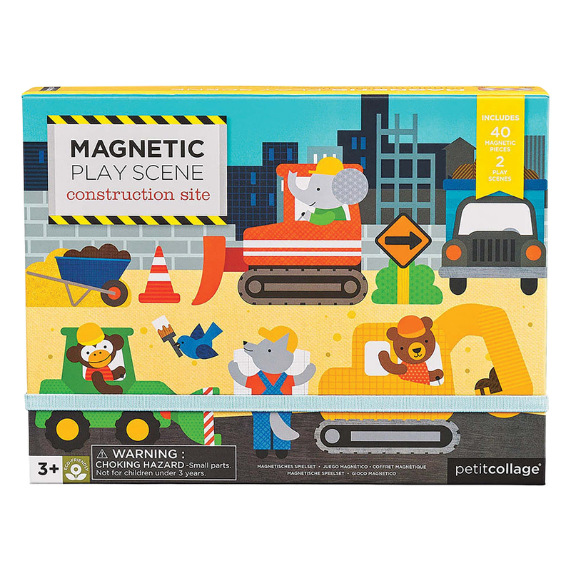 Petit Collage - Construction Magnetic Play Scene