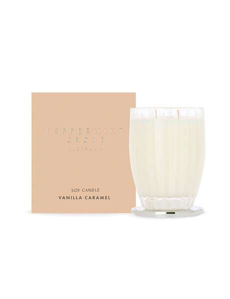 Peppermint Grove - Soy Candle 370g - Vanilla Caramel