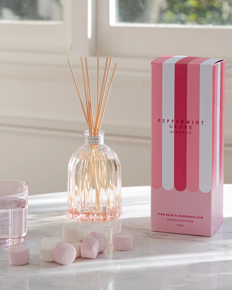 Peppermint Grove - Diffuser 350ml - Pink Rose & Marshmallow