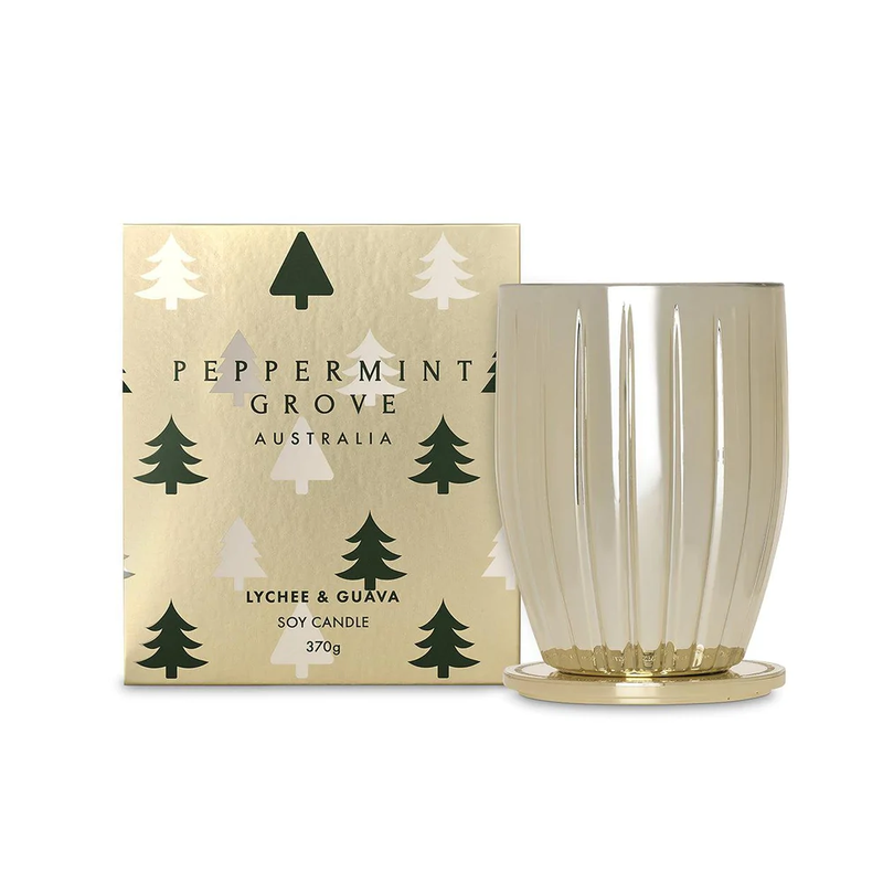 Peppermint Grove - Soy Candle 370g - Lychee & Guava