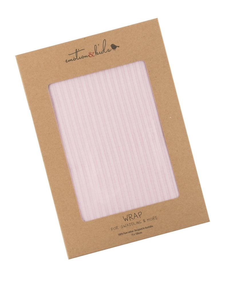 Emotion & Kids - Pink Self Stripe Cotton Wrap