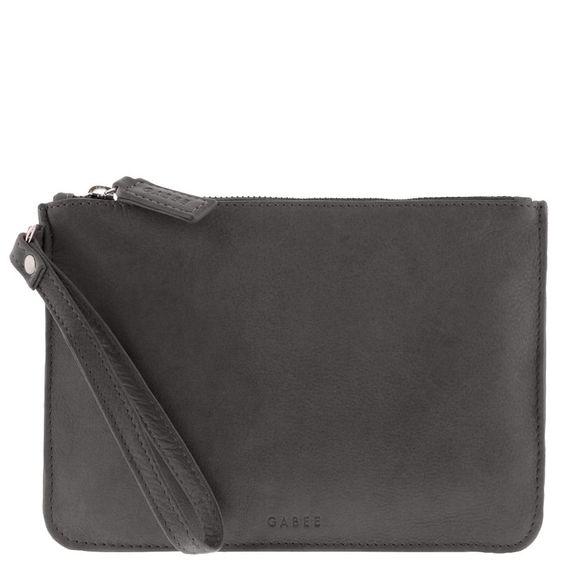 Gabee - Queens Leather Pouch - Grey