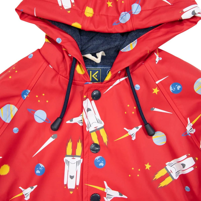 Korango - Raincoat - Space Rocket Red
