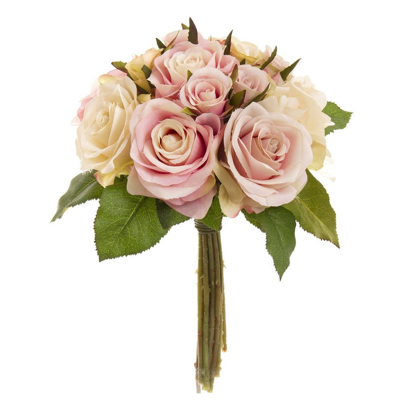 Florabelle - Rose Bouquet Fresh 28cm Pink & Cream