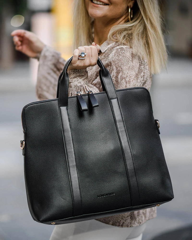 Louenhide - Rhodes Laptop Bag - Black & Gold