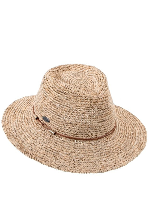 Rigon - Magdalena Raffia Fedora Nat 58cm