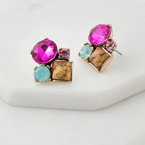 Zafino Stud Earrings - Rochelle Blue