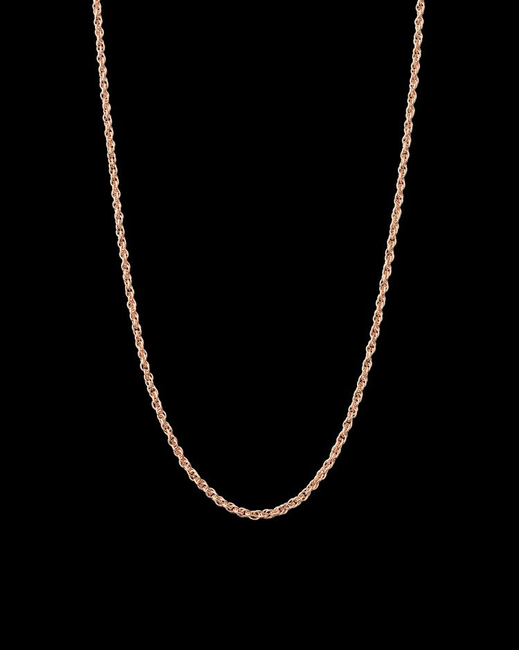 Kirstin Ash - Rope Choker Rose Gold 14-16in