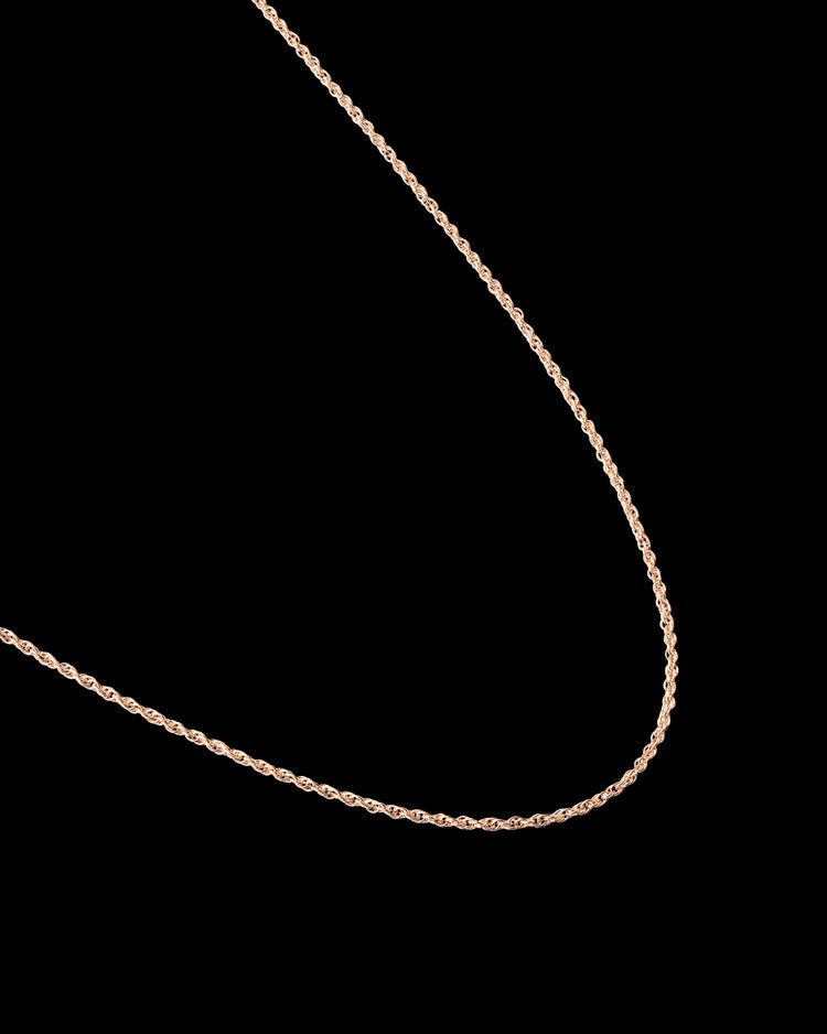 Kirstin Ash - Rope Choker Rose Gold 14-16in