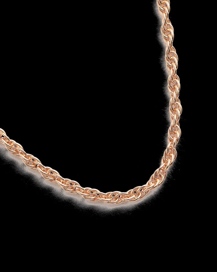 Kirstin Ash - Rope Choker Rose Gold 14-16in