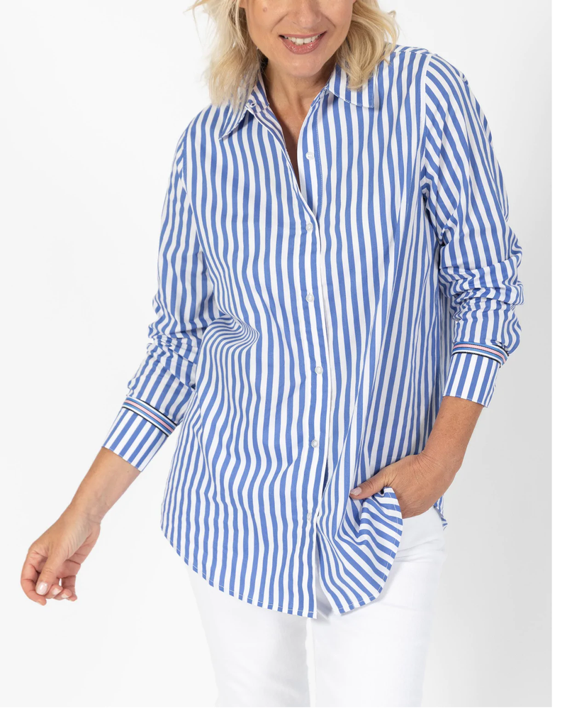 Betty Basics - Scout Shirt - Blue Stripe