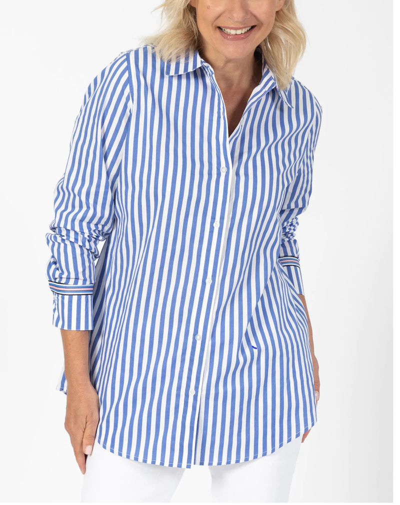 Betty Basics - Scout Shirt - Blue Stripe