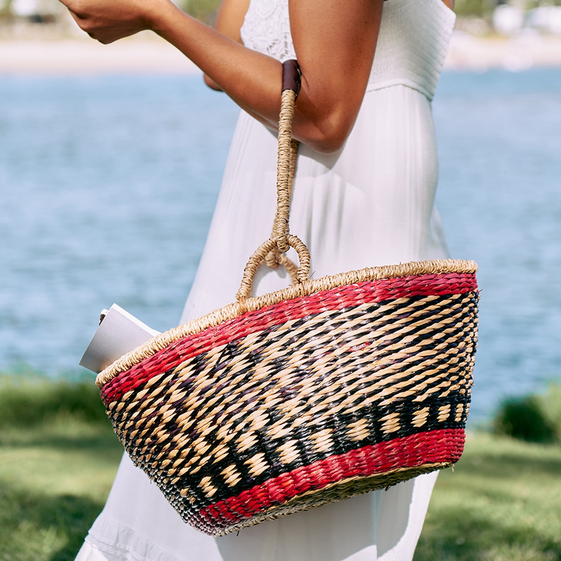 Annabel Trends - Seagrass Basket - Aqua