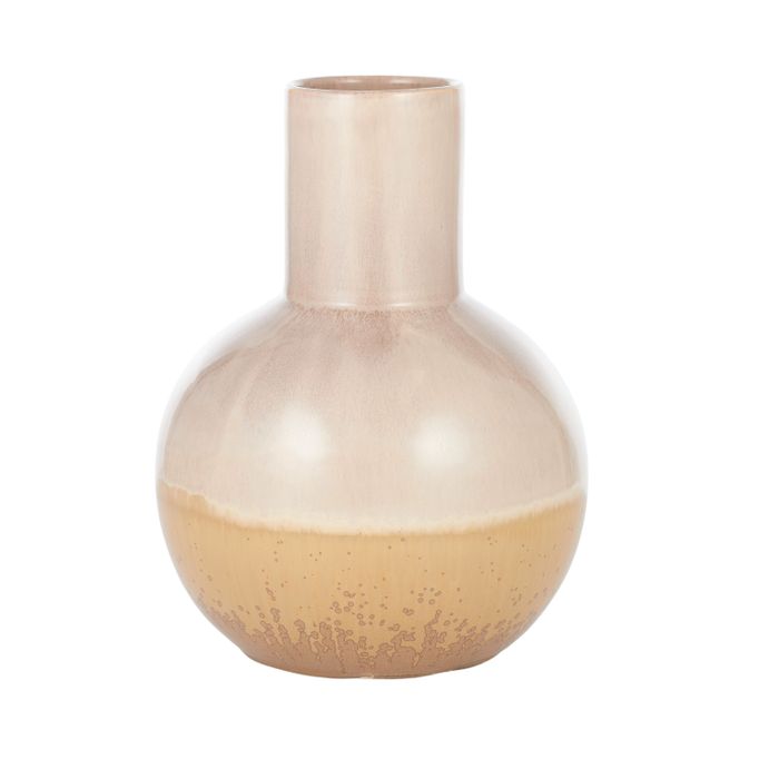 Coast to Coast - Shibori Ceramic Vase Nude 19x26cm