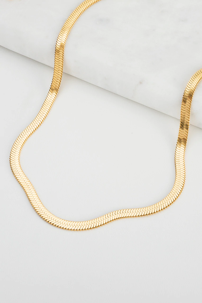 Zafino- Snake Chain Necklace - 14k Gold Plated