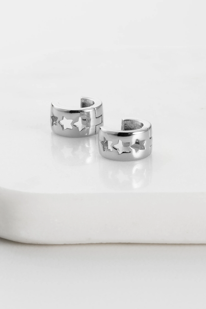 Zafino - Star Earrings - Silver