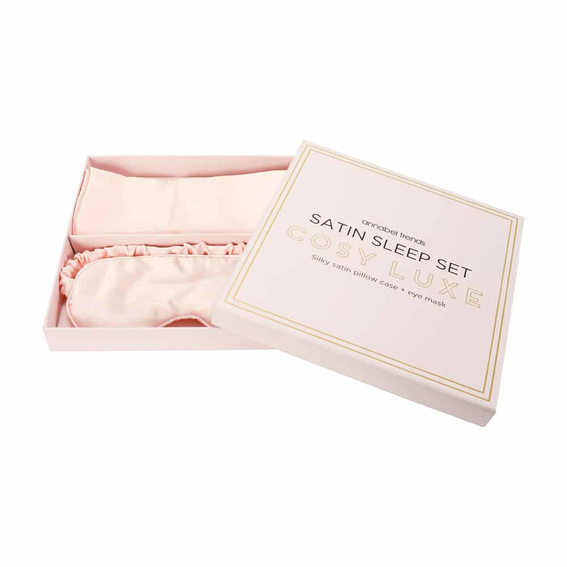 Annabel Trends - Satin Sleep Set - Cosy Luxe - Pink