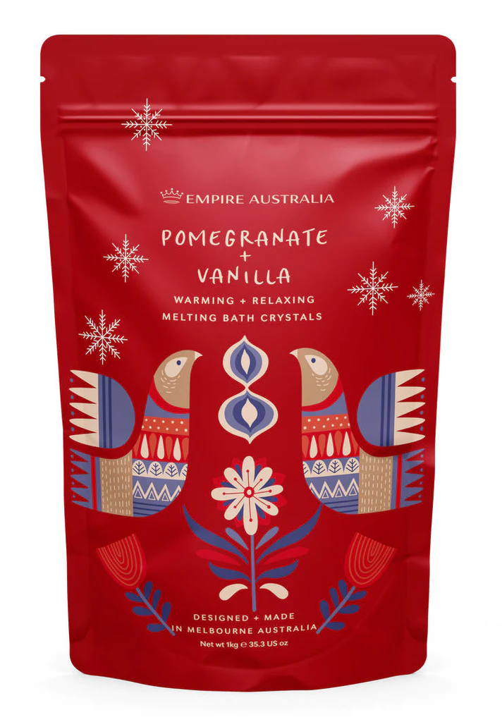 Empire Australia - Scandi Pomegranate and Vanilla Bath Salts 1kg