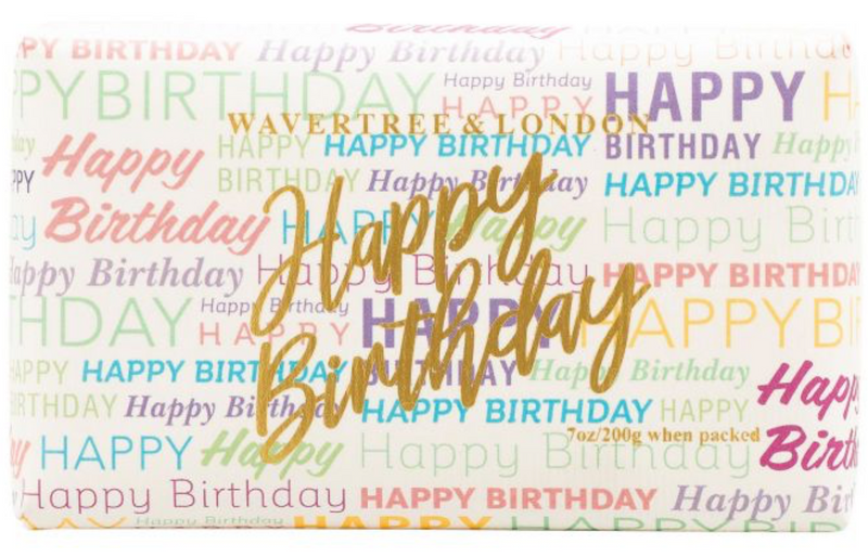 Wavertree & London - Soap Bar - Happy Birthday Paper