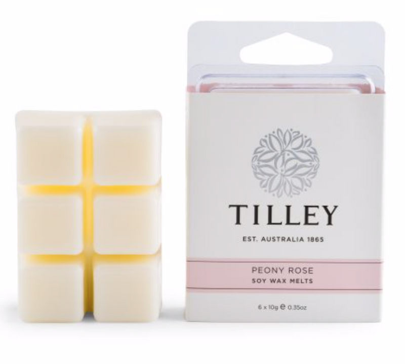 Tilley - Square Soy Melts - Peony Rose  60g
