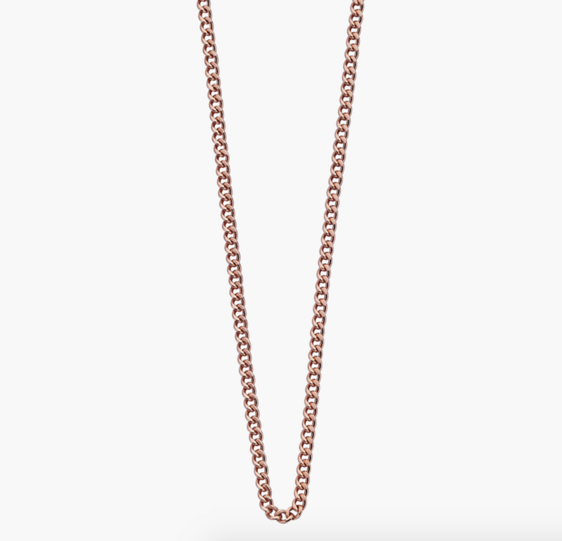 Kirstin Ash - Bespoke Curb Chain Rose Gold 16-18in