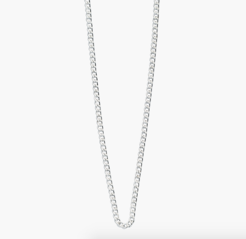 Kirstin Ash - Bespoke Curb Chain Silver 22-25in