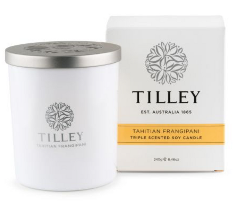 Tilley - Soy Candle - Tahitian Frangipani 240g