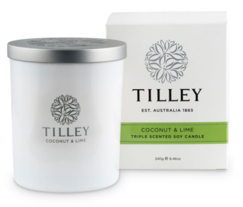 Tilley - Soy Candle - Coconut & Lime 240g