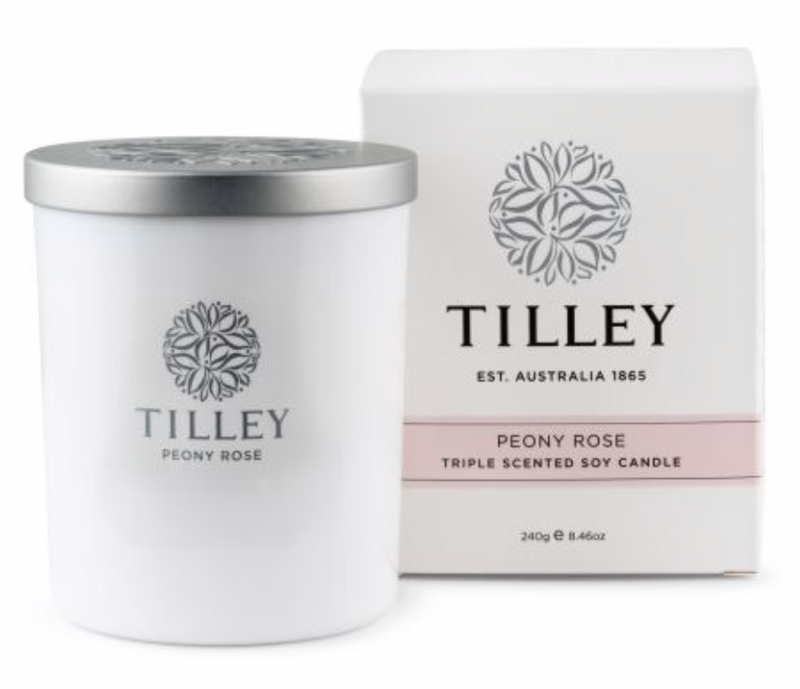 Tilley - Soy Candle - Peony Rose 240g