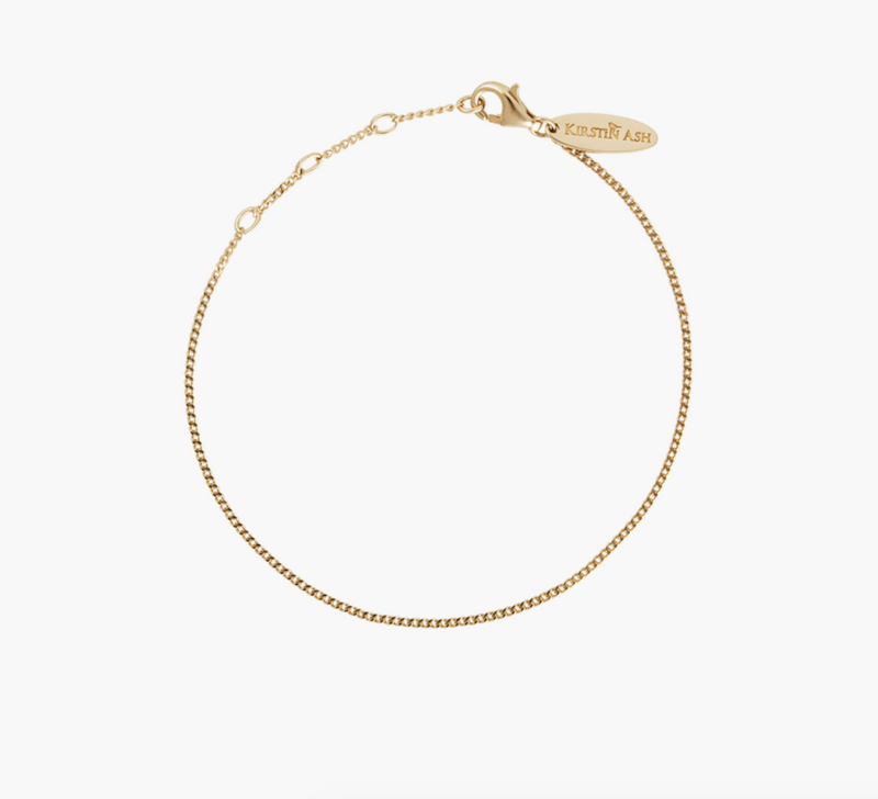Kirstin Ash - Bespoke Curb Bracelet 18k Gold Ver