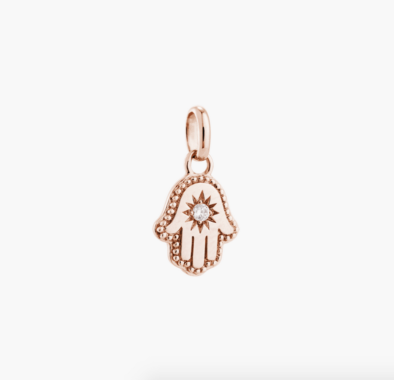 Kirstin Ash - Hamsa Hand Charm 18k Rose Gold Vermeil