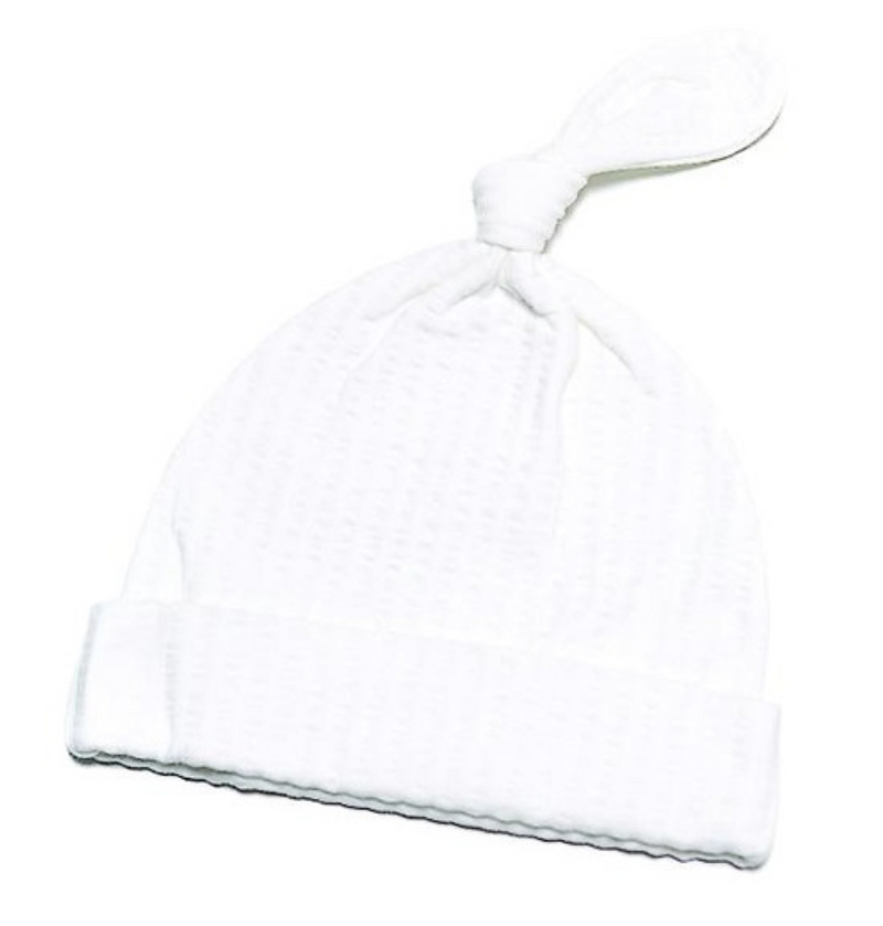 WHITE SELF STRIPE HAT