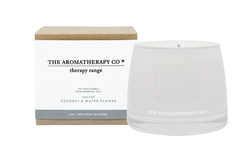 Aromatherapy Co - Therapy Candle Unwind - Coconut & Water Flower