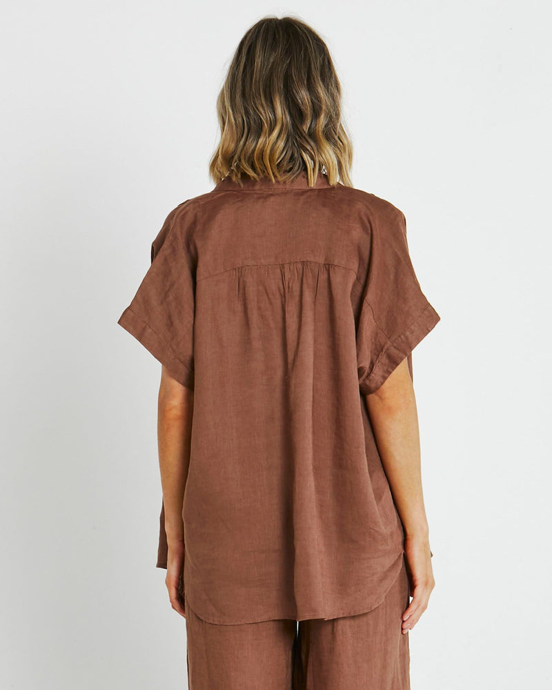 Sass Clothing - Selma Shirt - Chocolate