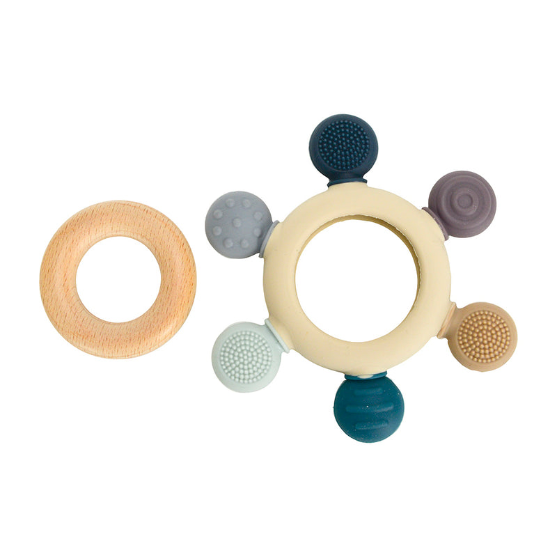 Annabel Trends - Sensory Silicone Teether -  Blue