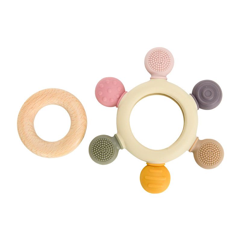 Annabel Trends - Sensory Silicone Teether - Pink
