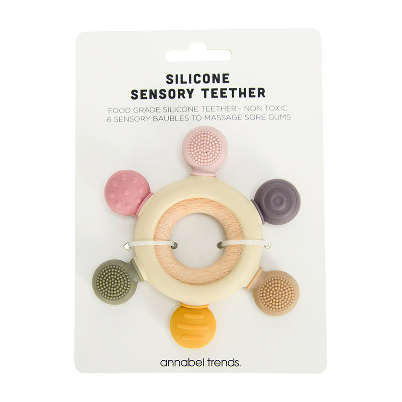 Annabel Trends - Sensory Silicone Teether - Pink