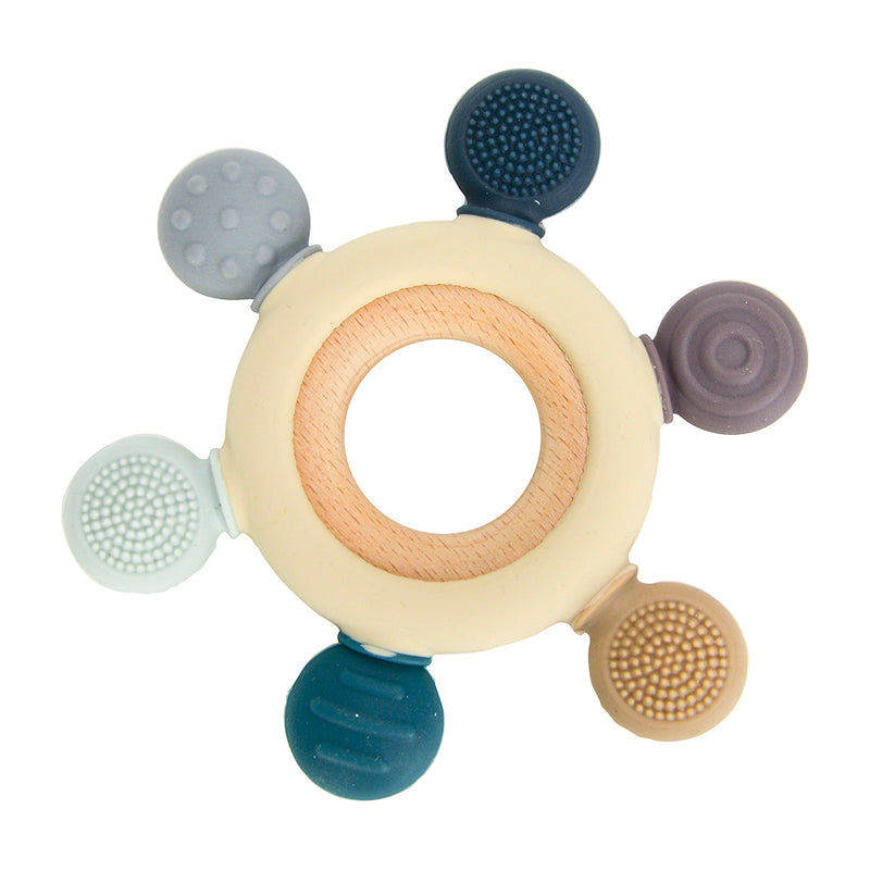 Annabel Trends - Sensory Silicone Teether -  Blue