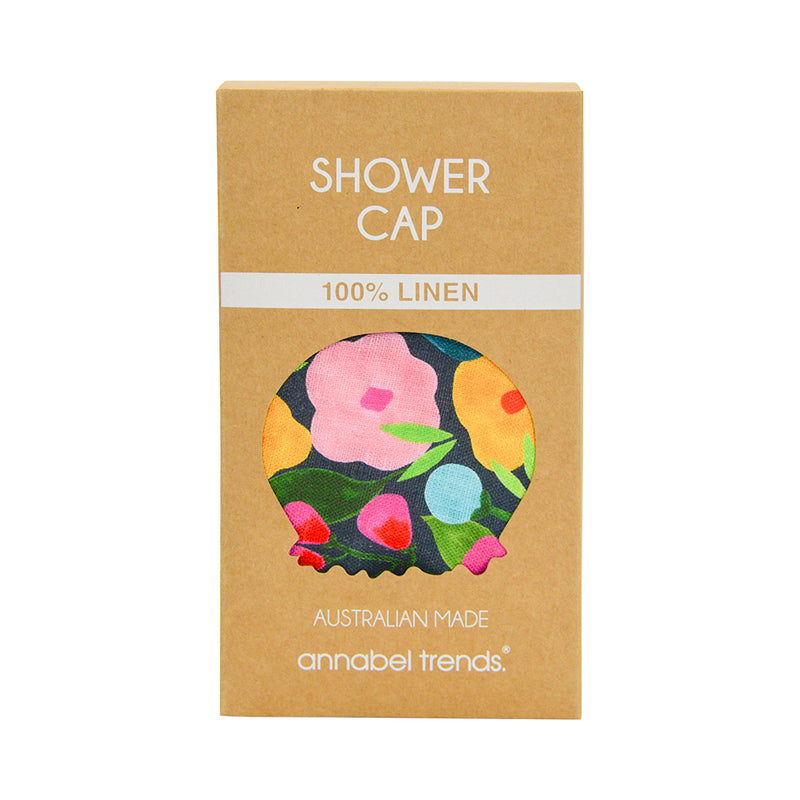 Annabel Trends - Linen Shower Cap - Spring Blooms