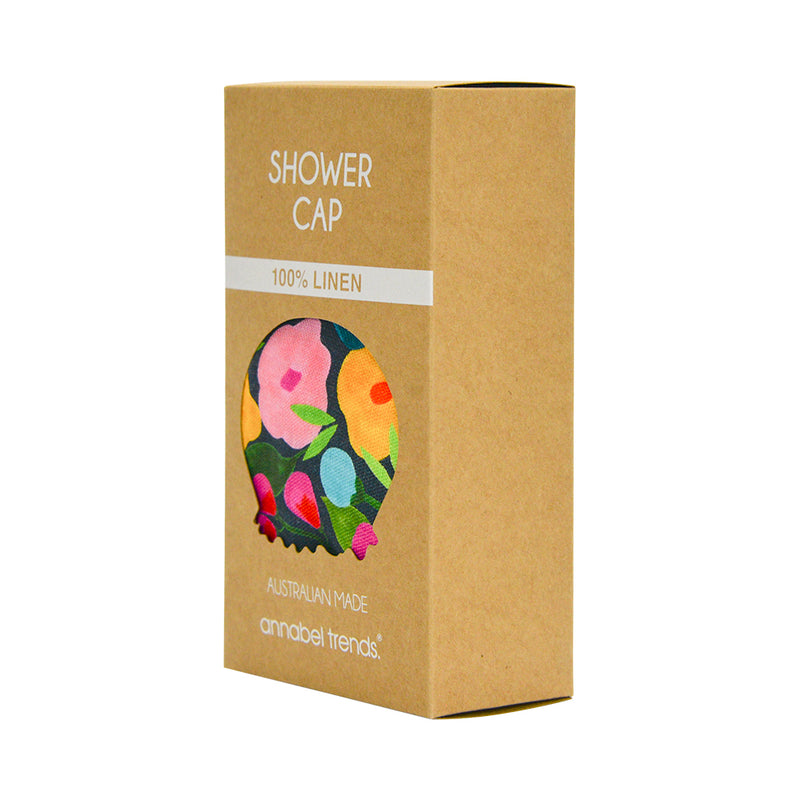 Annabel Trends - Linen Shower Cap - Spring Blooms