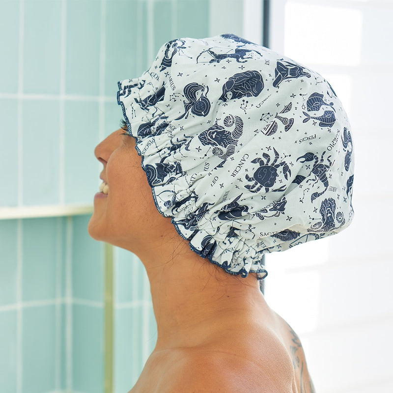 Annabel Trends - Linen Shower Cap - Spring Blooms