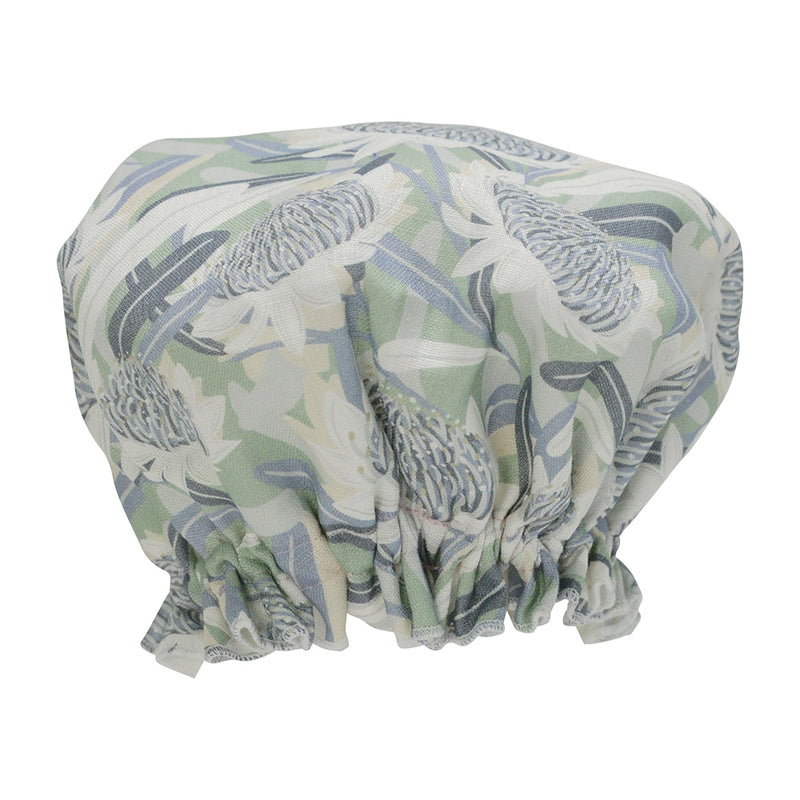 Annabel Trends - Shower Cap - Linen Waratah Blue